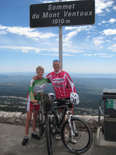 Vacances dans le Vaucluse, Ascension du Mt Ventoux par Pierrot